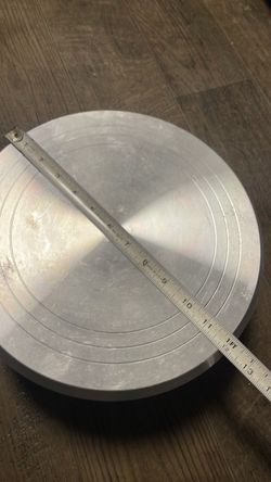 Professional 12" Aluminum Revolving Cake Stand / TurntableHeavy-Duty Aluminum Alloy Rotating Cake Decorating StandMetal Revolving Cake Turntable for B