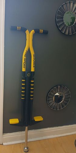 Yellow/Black pogo stick!