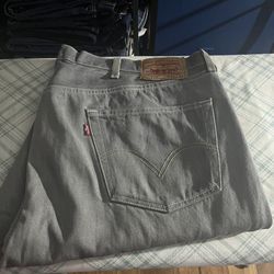 Grey 501 levis