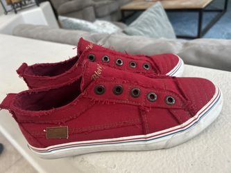 Blowfish Women’s Slip On Red Tennis Shoes