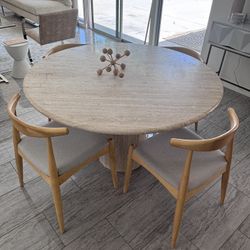 Dining Table + 4 Chairs $250