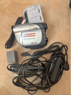 Sony handycam with accessories