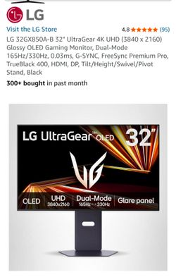 LG UltraGear OLED 32 inch Gaming monitor