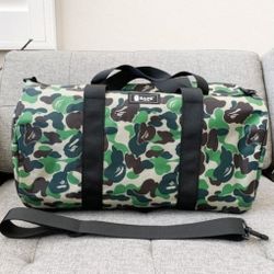 A bathing ape bape camo duffel gym bag
