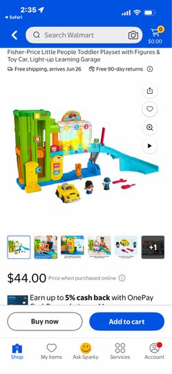 Little people garage car wash set
