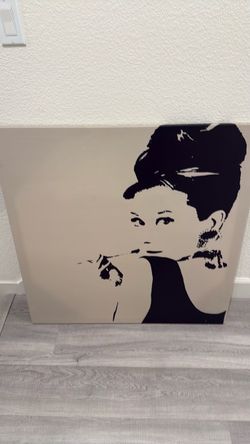 Audrey Hepburn Pop Art Canvas Print