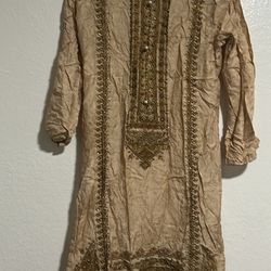 Gold Wedding Dress 