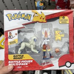 Pokemon Battle Pikachu Absol Cinderace Figure Multipack