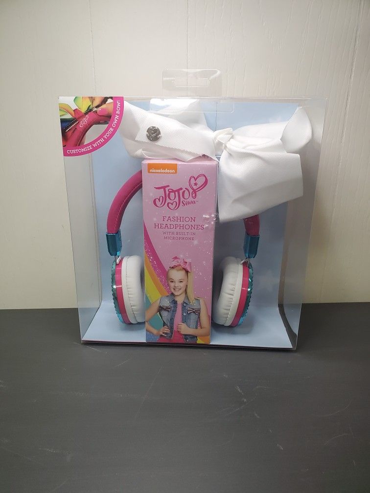 JoJo Siwa Bow Fashion Headphones with Built-In Microphone