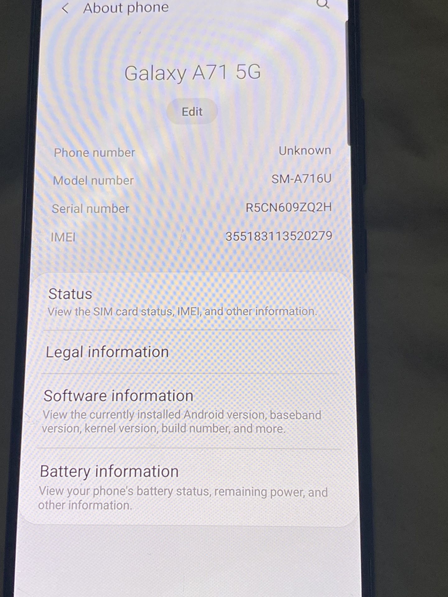 Galaxy A71 5G demo Unlock