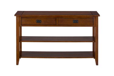 Mission Oak Sofa Console