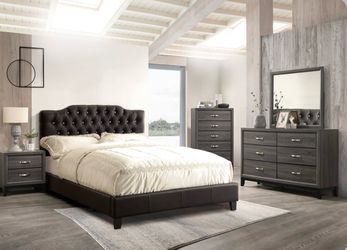 Queen bed frame mattress sold separately