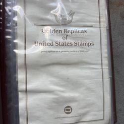 Golden Replicas Of United States Stamps