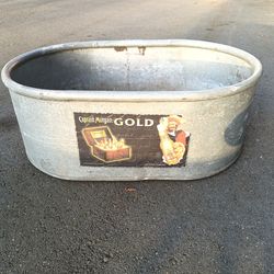 Galvanized Steel beverage/planter tub