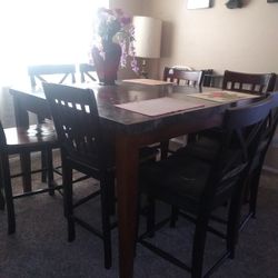 Marble Pub Table ( Chairs Not Included)