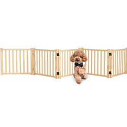 Oapety 5 Panel Free Standing Indoor Safety Gate Fence