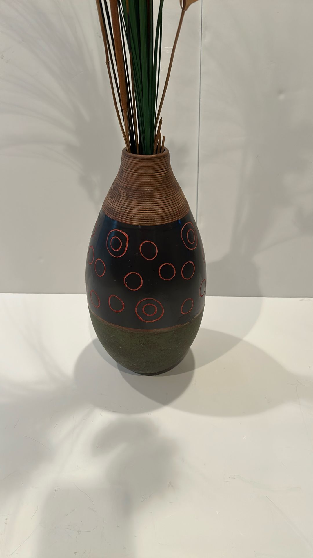 Ceramic Pottery Vase with Circles