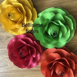 Rosas De Papel Para Cualquier Evento 