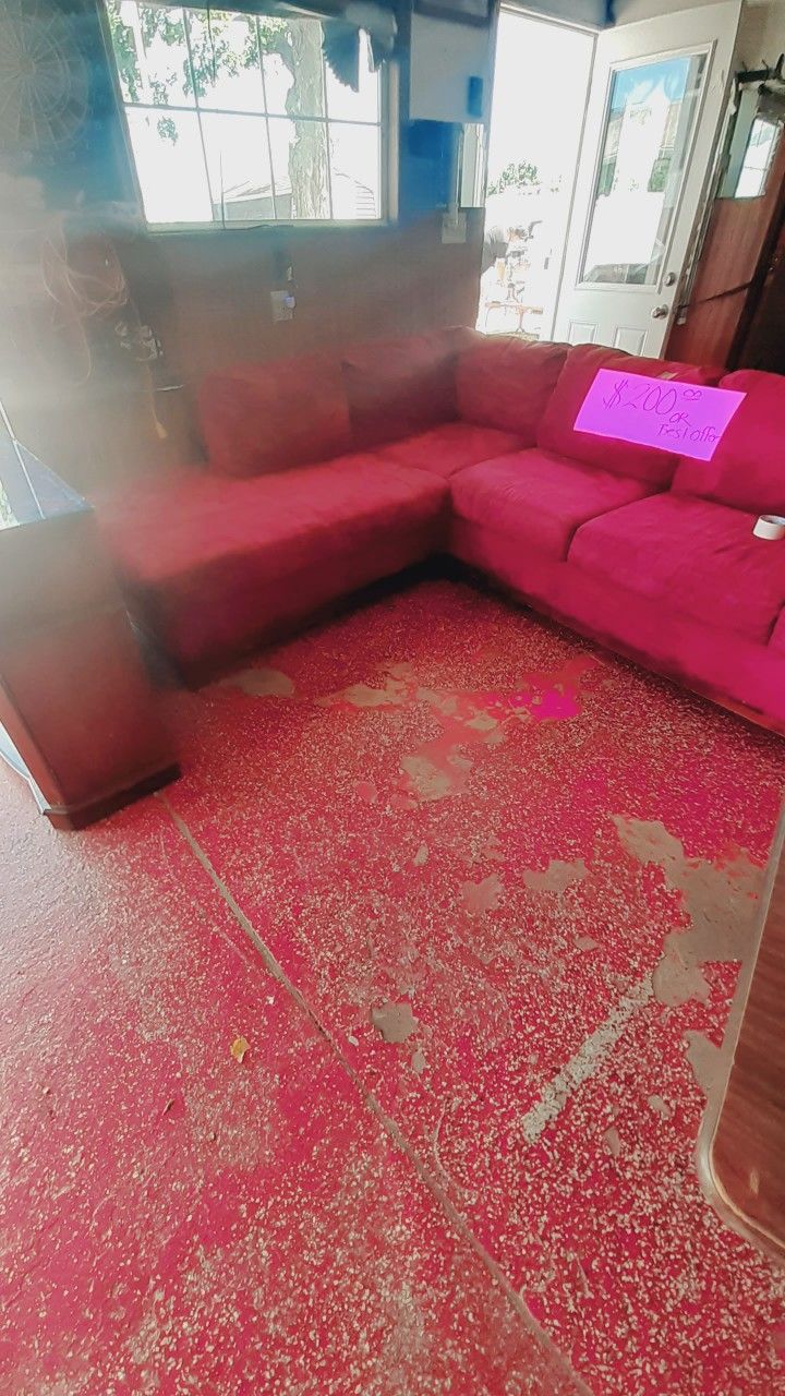 Red Sectional Sofa