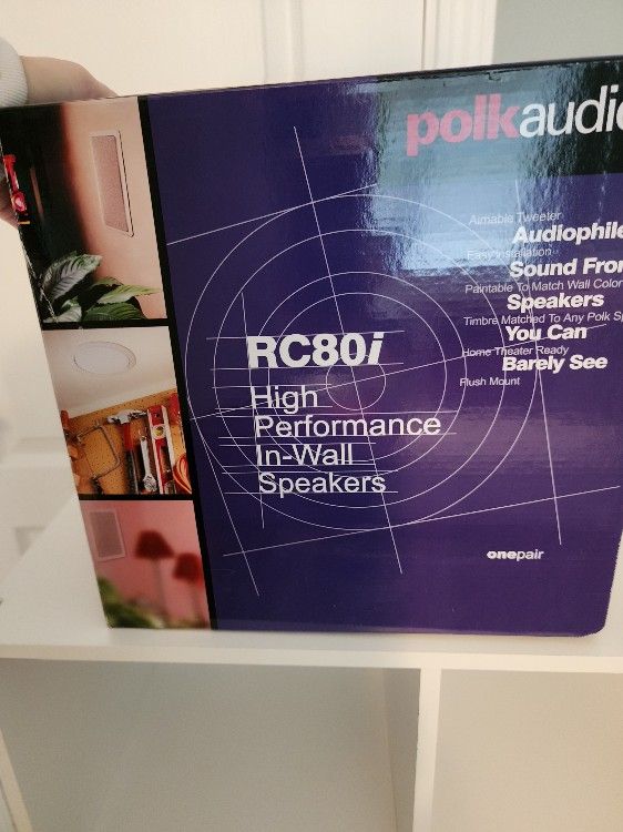 Polk Audio In Wall Speaker Set.  Brand New In Box!