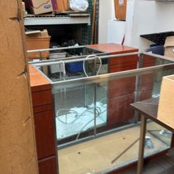 Two 2x6 Glass Display Cases - As Is Free 