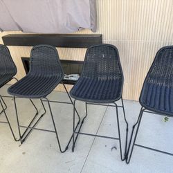Steel Outdoor Chairs Set Of 4
