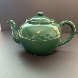Vintage William Sonoma Green Ceramic Tea Pot