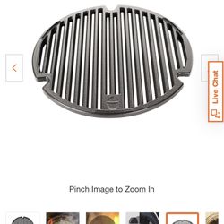 Kamado cast-iron grill plate