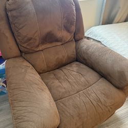 Recliner, soft, plush and comfortable