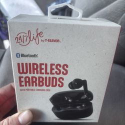 24/7 7/11 Life Wireless Earbuds - Brand New In Sealed Box