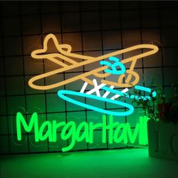 Margaritaville Seaplane Neon LED Sign