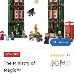 LEGO Harry Potter The Ministry of Magic 76403 Modular Model Building Toy with 12 Minifigures and Transformation Feature, Collectible Wizarding World G