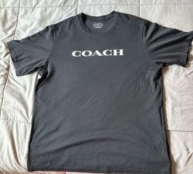 Coach Men’s Logo Graphic Print Short Sleeve Crew Neck T-Shirt Black 2XL