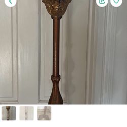 Antique Gold Pole Lamp