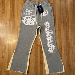 Grey Hellstar flare sweats