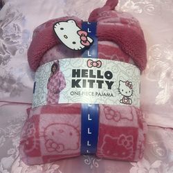 Hello kitty one piece pajamas