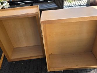 Wooden Cabinet Boxes – Set of 2