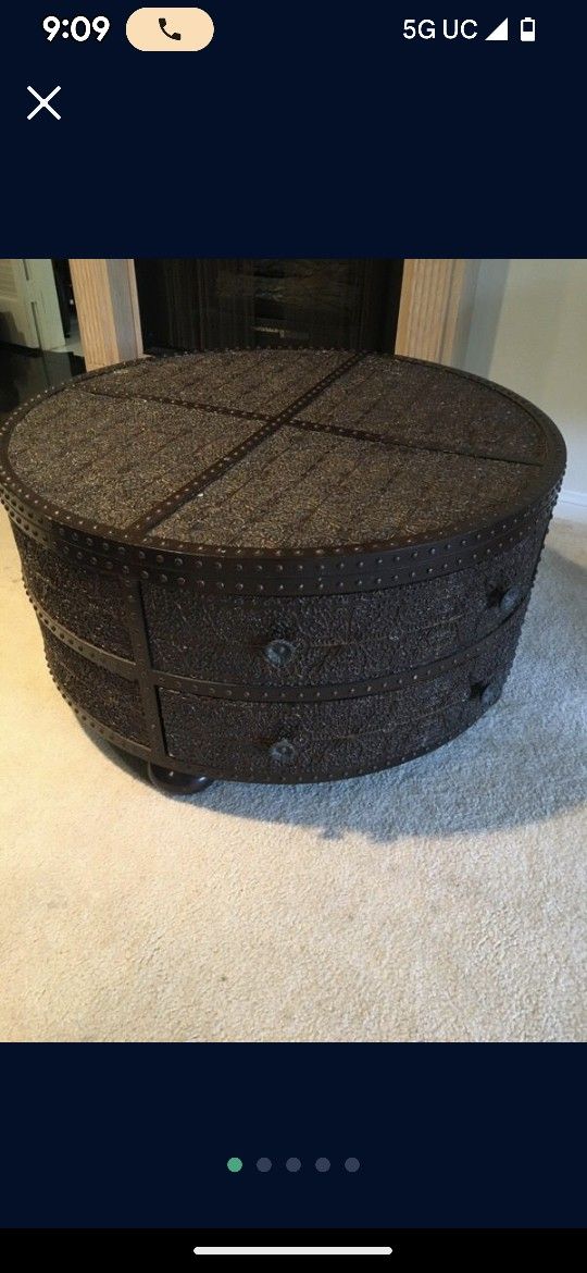 Z Gallerie Zanzibar Coffee Table With Storage
