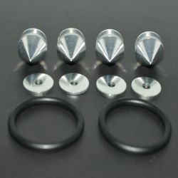 Brand New Universal Spike Style Silver Aluminum Car Bumper Trunk Fender Hatch Lids Quick Release Fastener