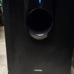 Onkyo Powered Subwoofer 163 watts with a 10 inch woofer