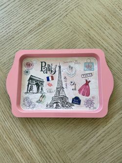 Souvenir de Paris Pink Jewelry Tray