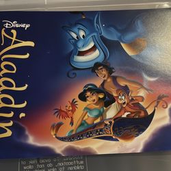 Disney Store Exclusive Aladdin Diamond Edition Commemorative Lithographs