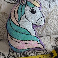 One Unicorn Pillow 