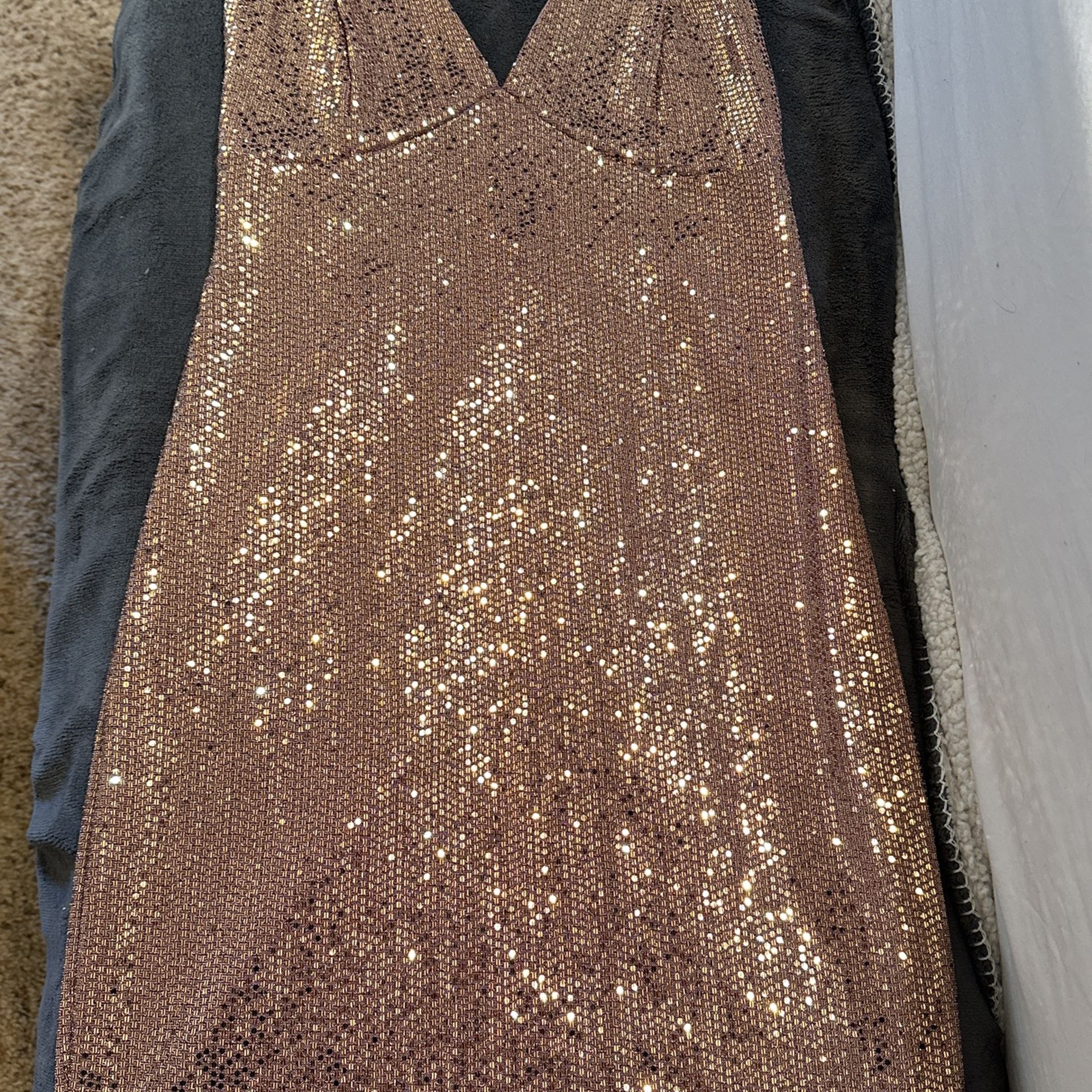 Mauve/gold Sequin Dress