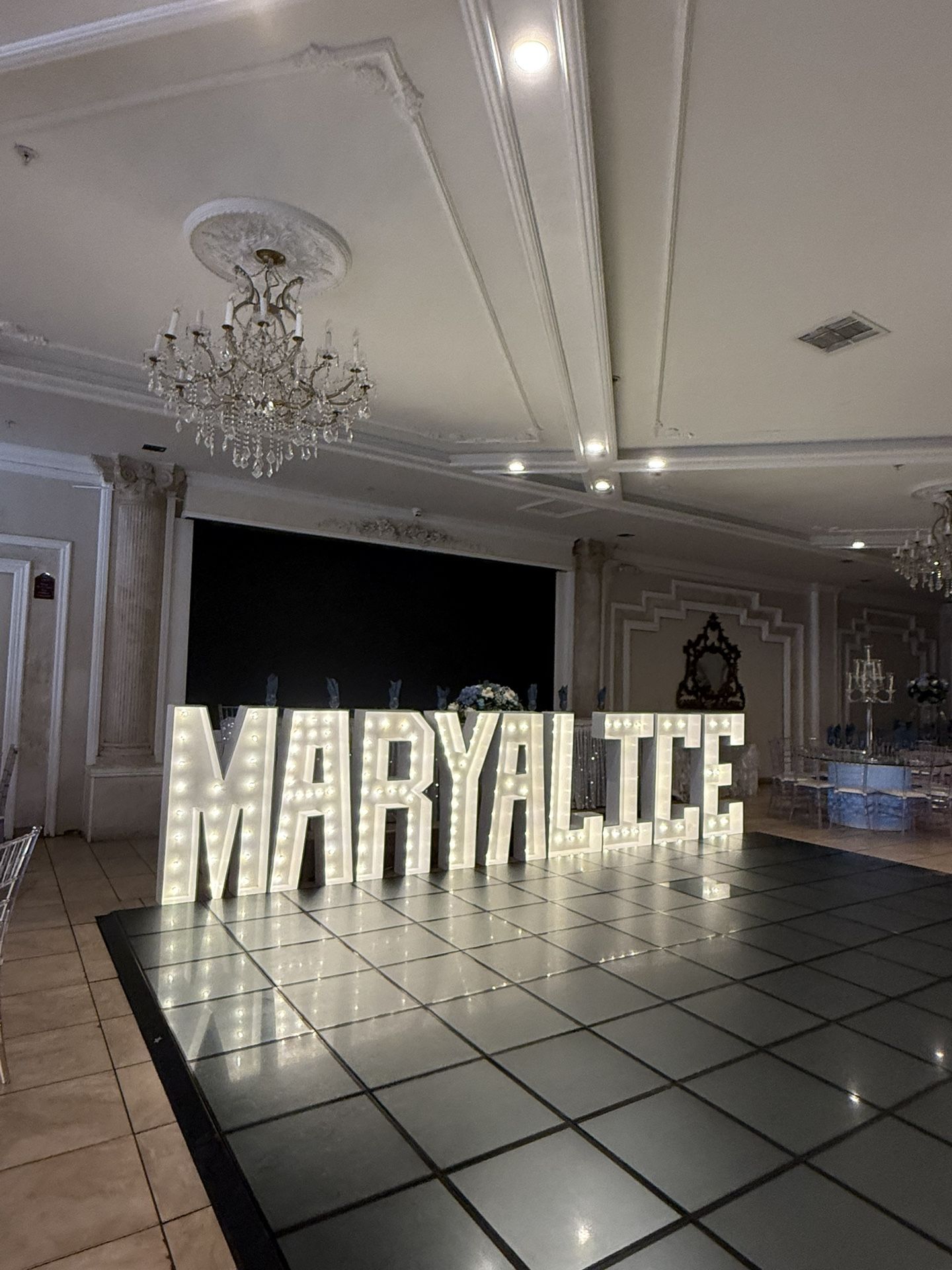 Marquee And Letters 
