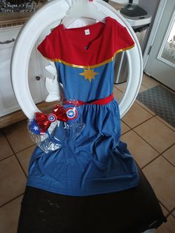 New Princess America Custume For Girls The 5-6 Years