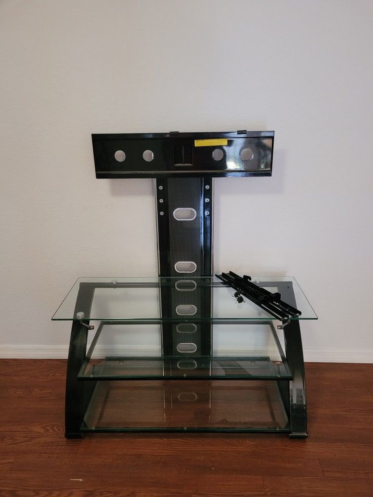 Glass TV Stand With Mount For Sale 