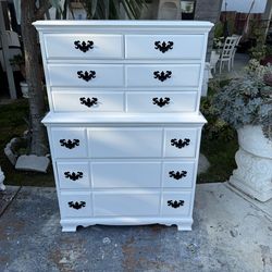 Solid wood tall dresser