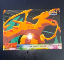 The Fight Rages Mewtwo Strikes back #35 Charizard Art Rare 1999 non-Holofoil