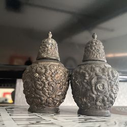 Silver Salt & Pepper Shakers 